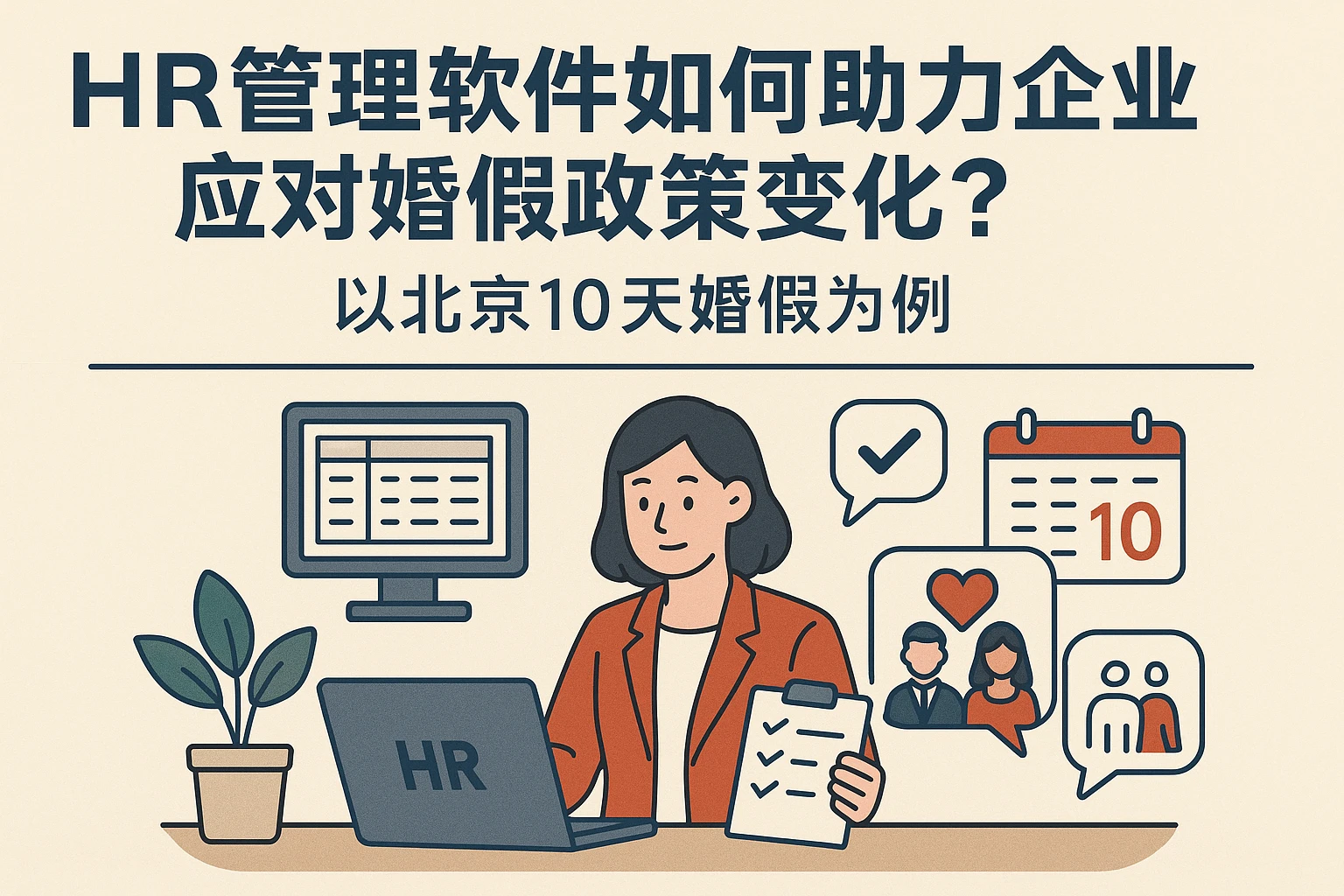 HR管理软件如何助力企业应对婚假政策变化？以北京10天婚假为例