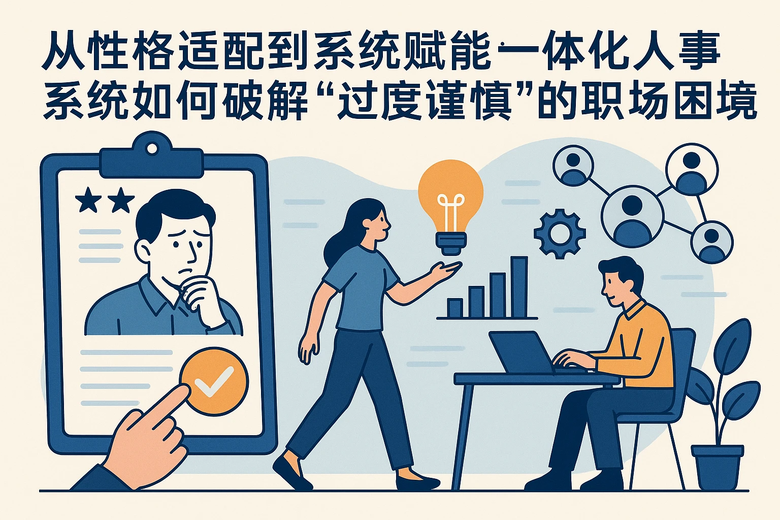 从性格适配到系统赋能：一体化人事系统如何破解“过度谨慎”的职场困境