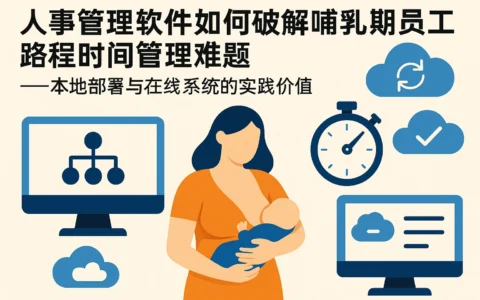 人事管理软件如何破解哺乳期员工路程时间管理难题——本地部署与在线系统的实践价值