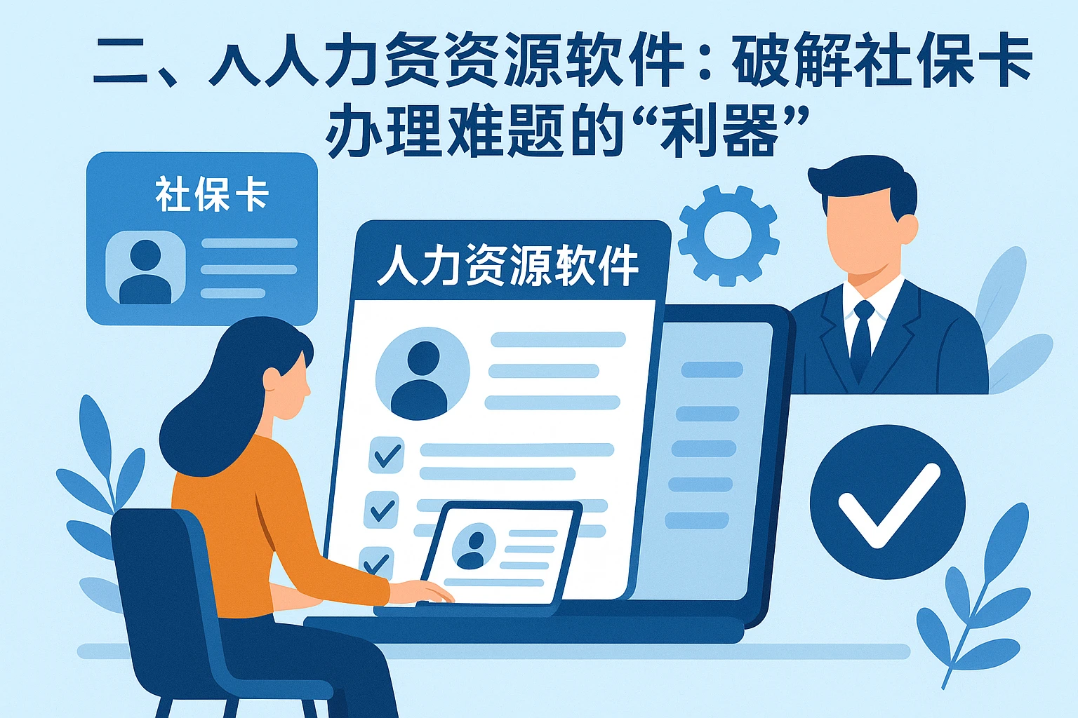 二、人力资源软件：破解社保卡办理难题的“利器”