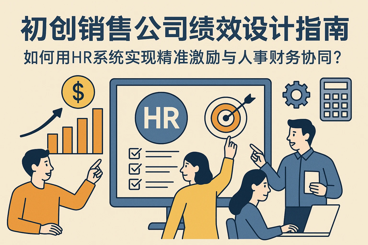 初创销售公司绩效设计指南：如何用HR系统实现精准激励与人事财务协同？