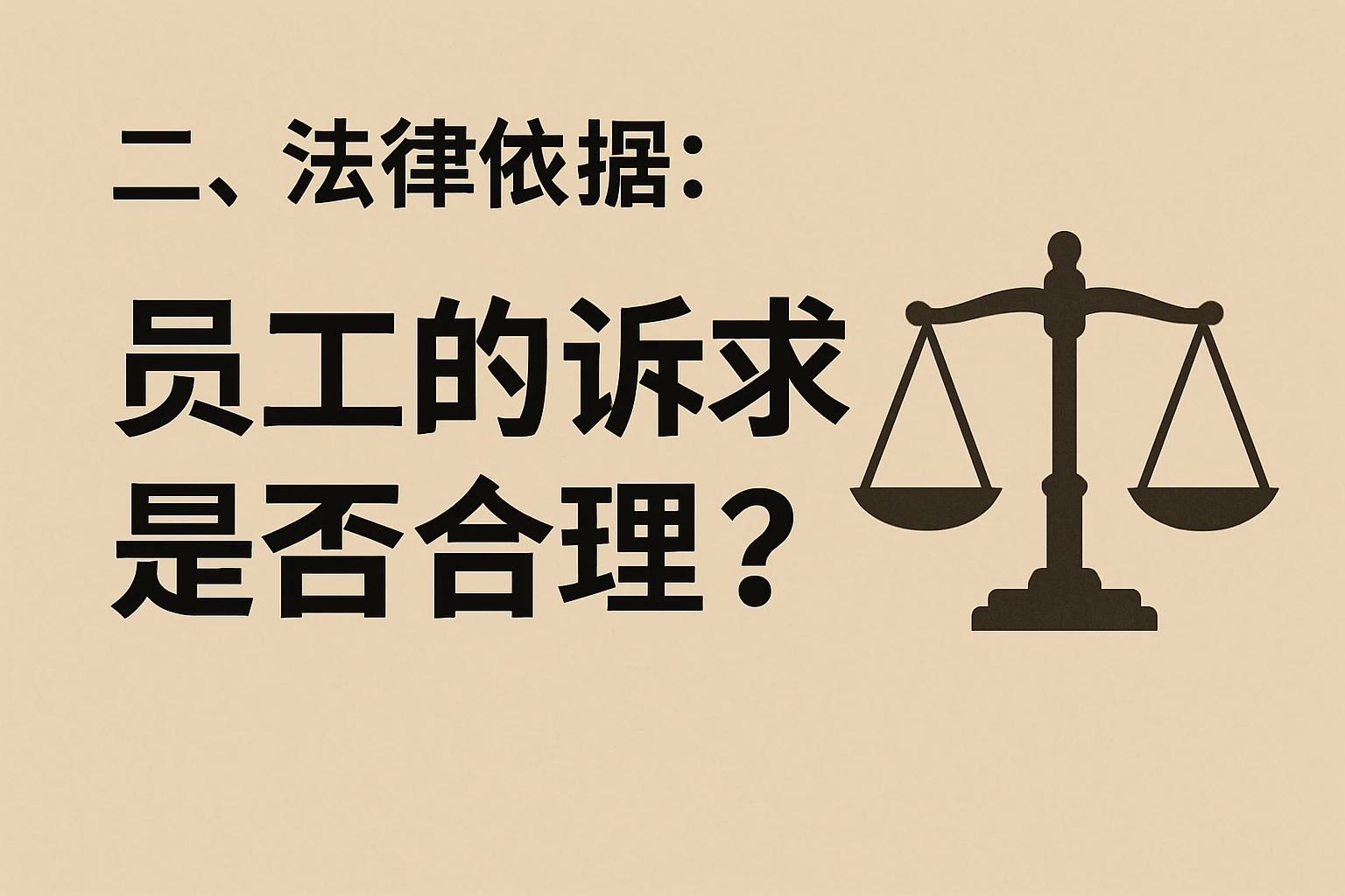 二、法律依据：员工的诉求是否合理？