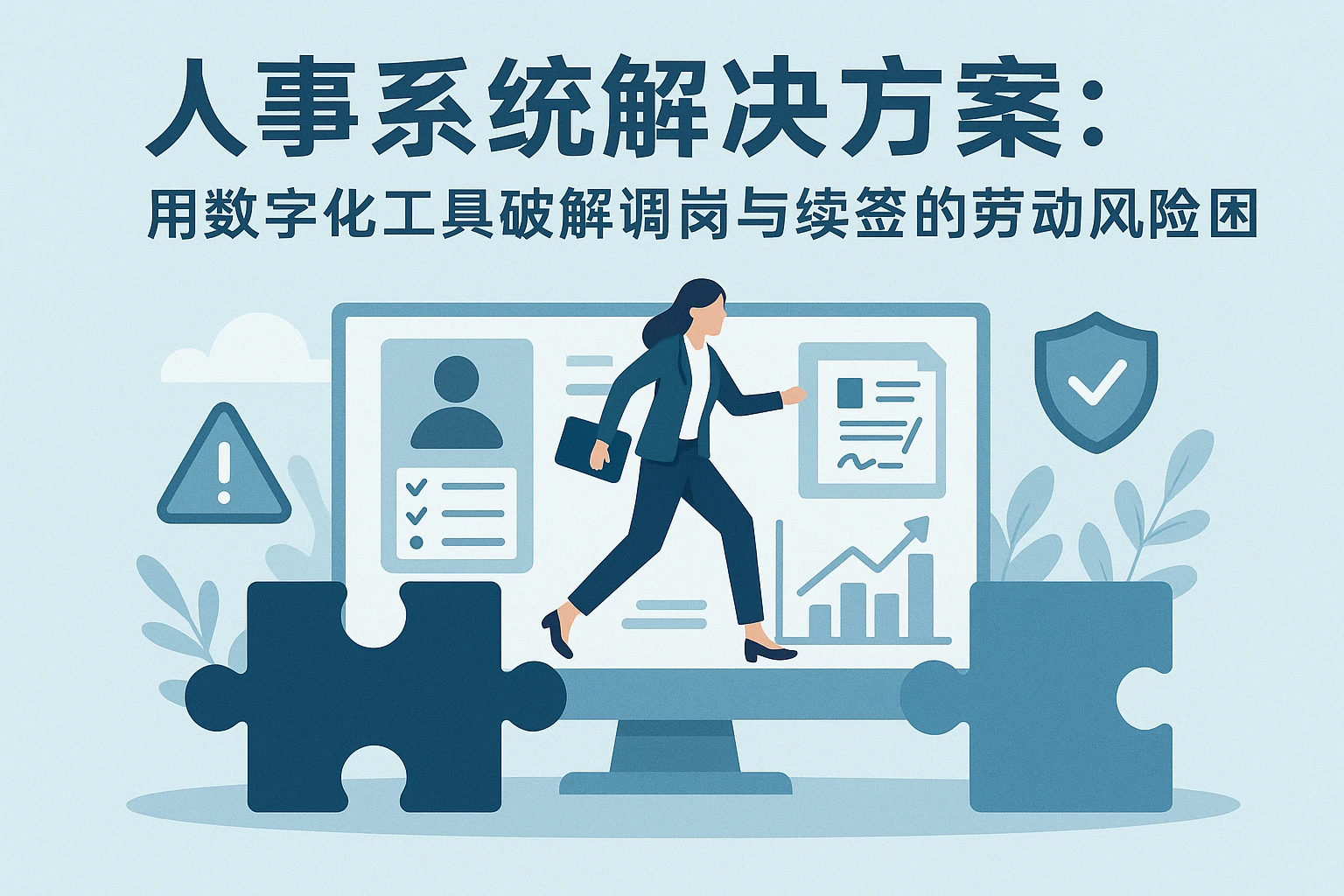 人事系统解决方案：用数字化工具破解调岗与续签的劳动风险困局