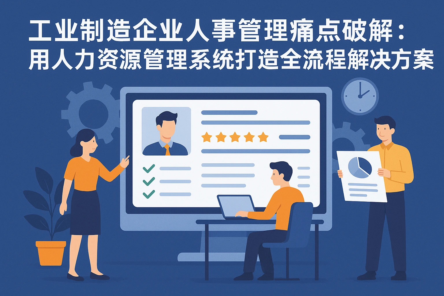 工业制造企业人事管理痛点破解：用人力资源管理系统打造全流程解决方案