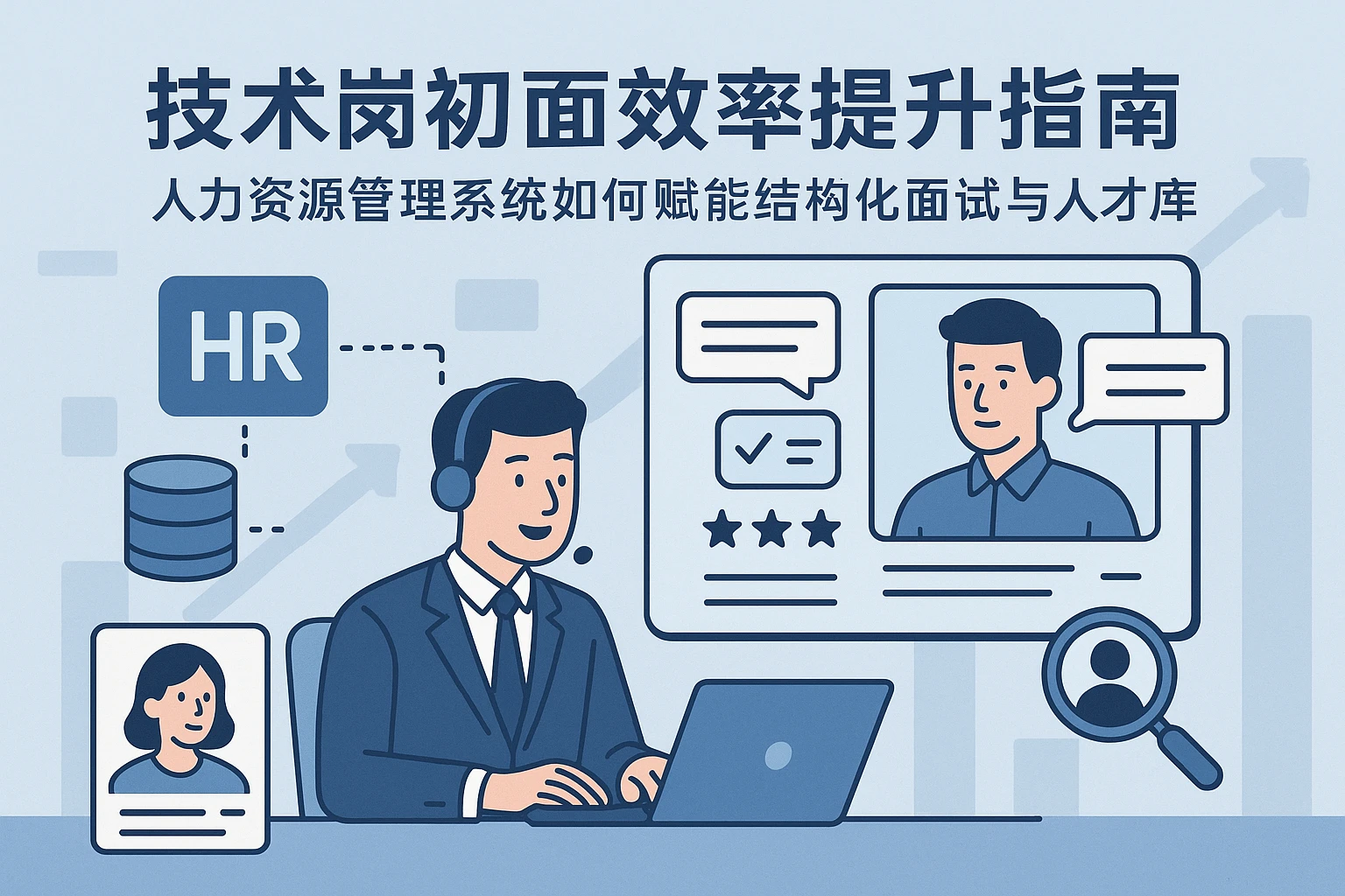 技术岗初面效率提升指南：人力资源管理系统如何赋能结构化面试与人才库构建