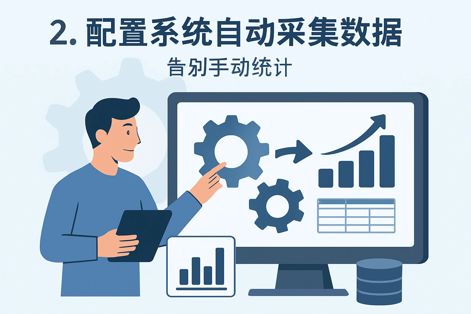 2. 配置系统自动采集数据：告别手动统计