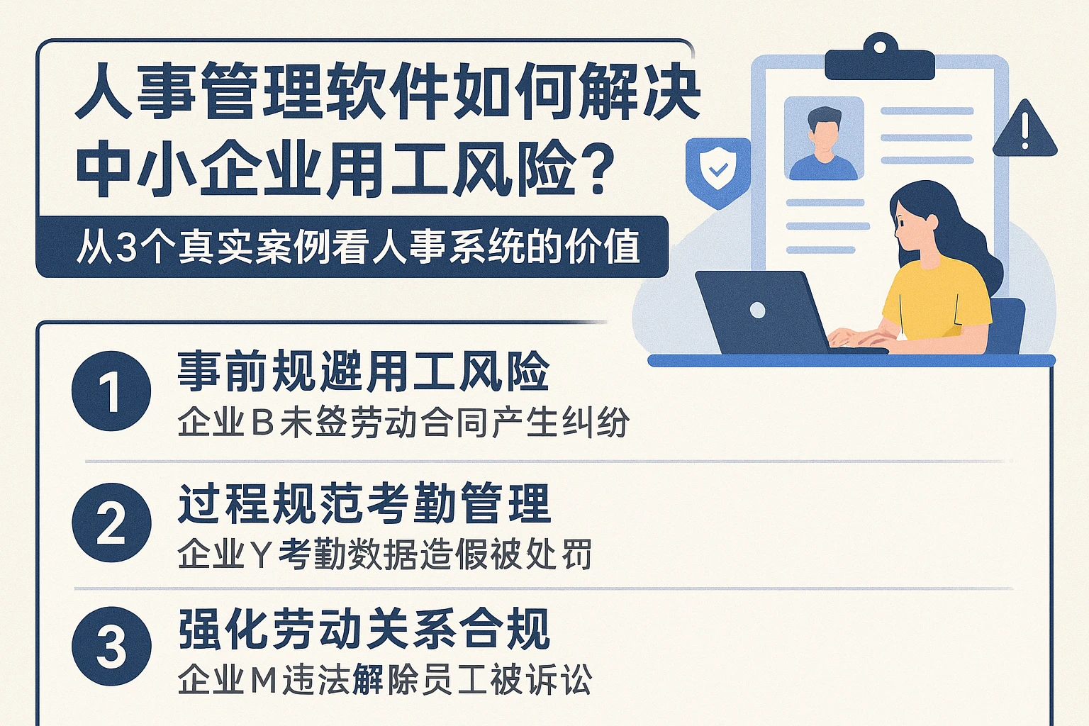 人事管理软件如何解决中小企业用工风险？从3个真实案例看人事系统的价值
