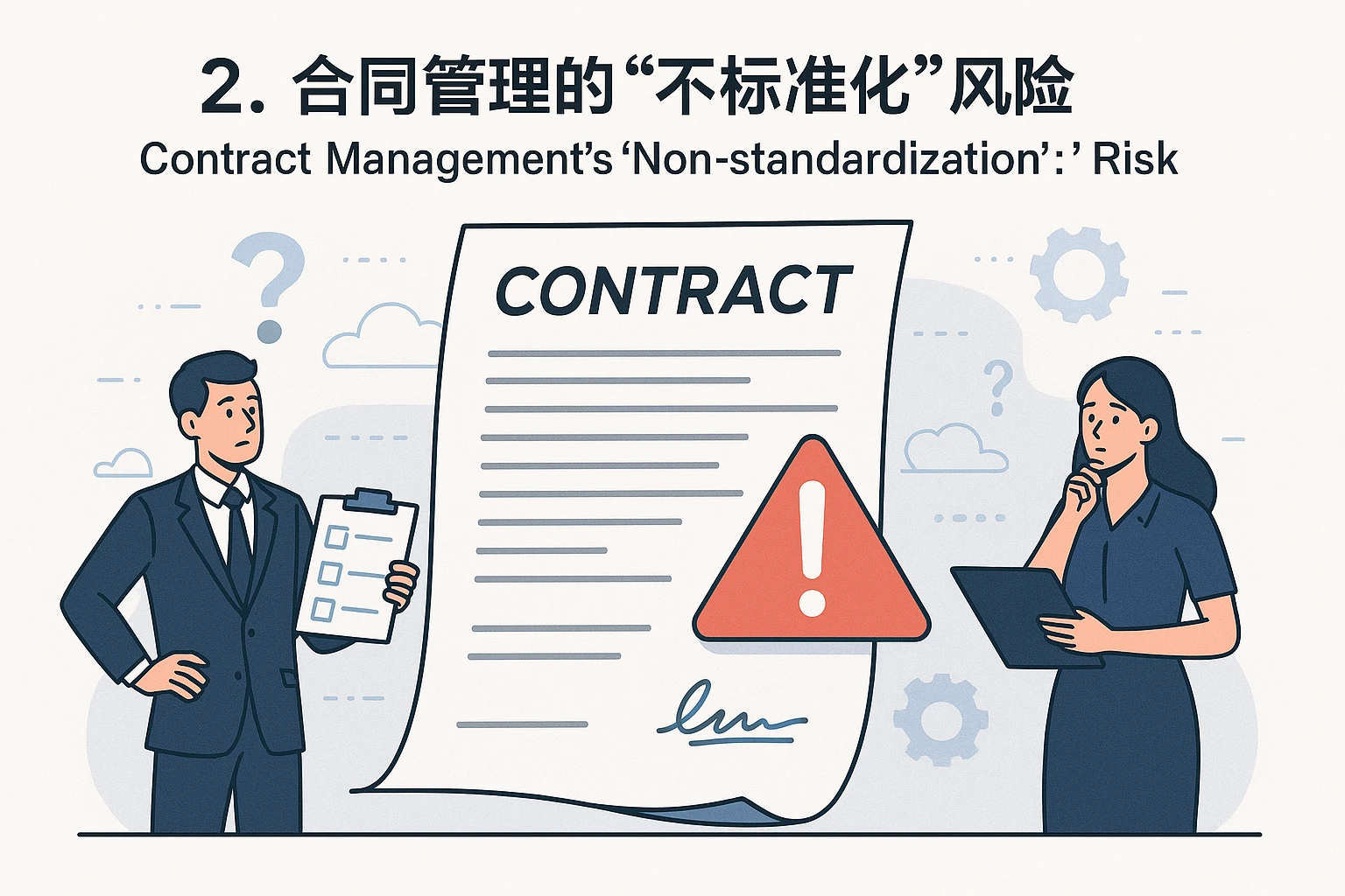 2. 合同管理的“不标准化”风险