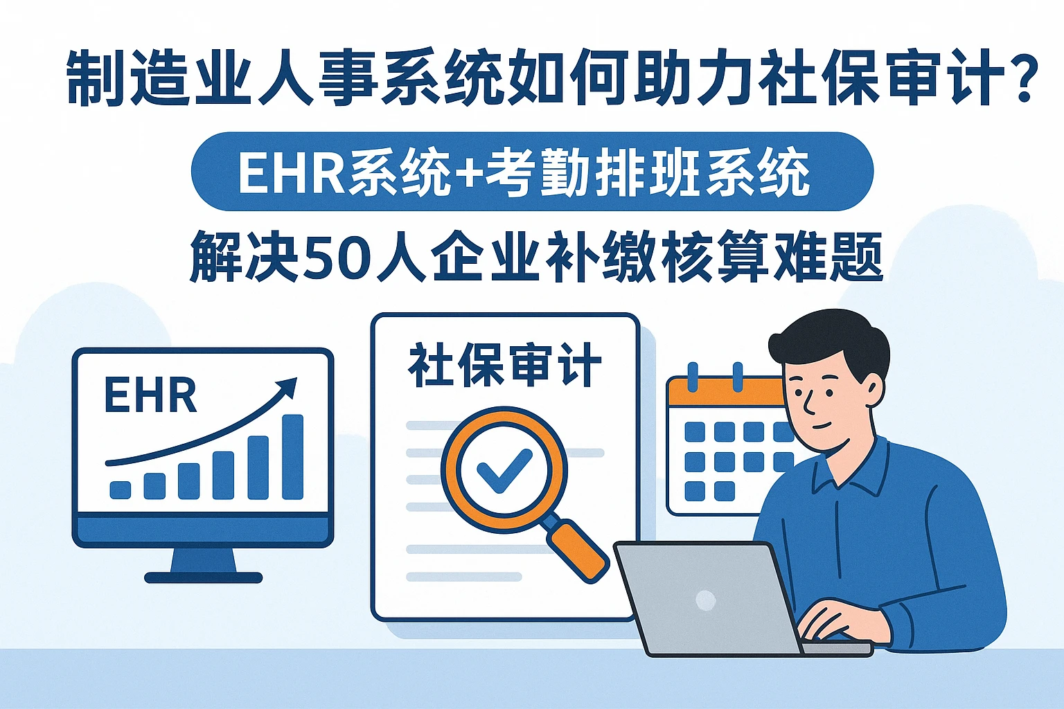 制造业人事系统如何助力社保审计？ehr系统+考勤排班系统解决50人企业补缴核算难题