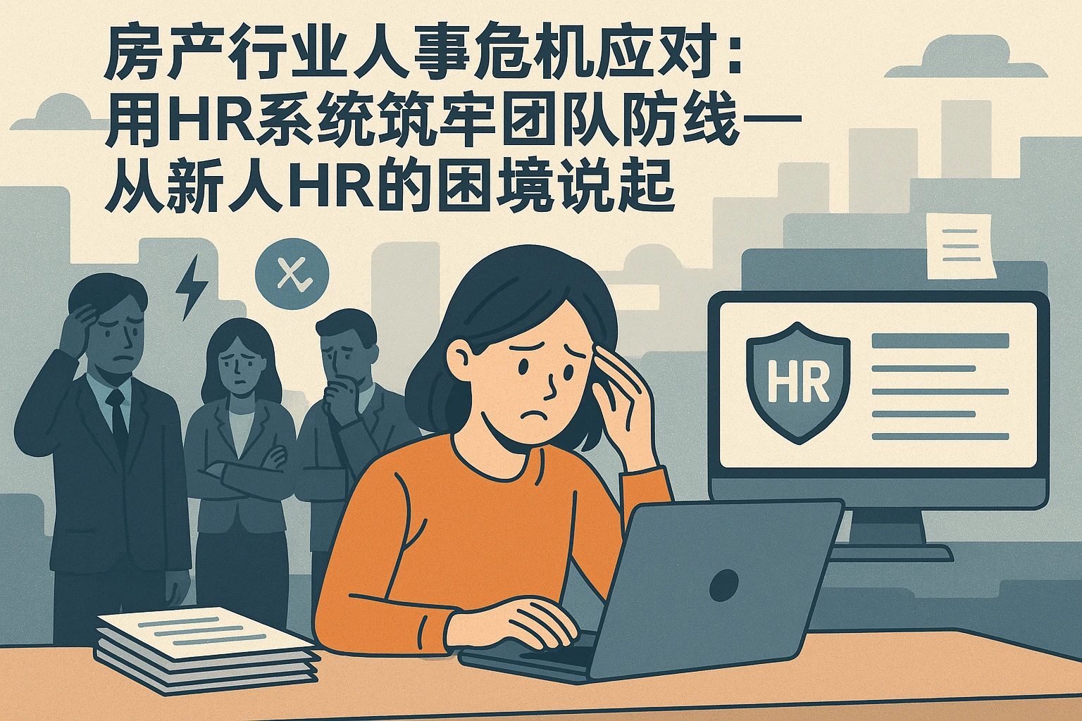 房产行业人事危机应对：用HR系统筑牢团队防线——从新人HR的困境说起