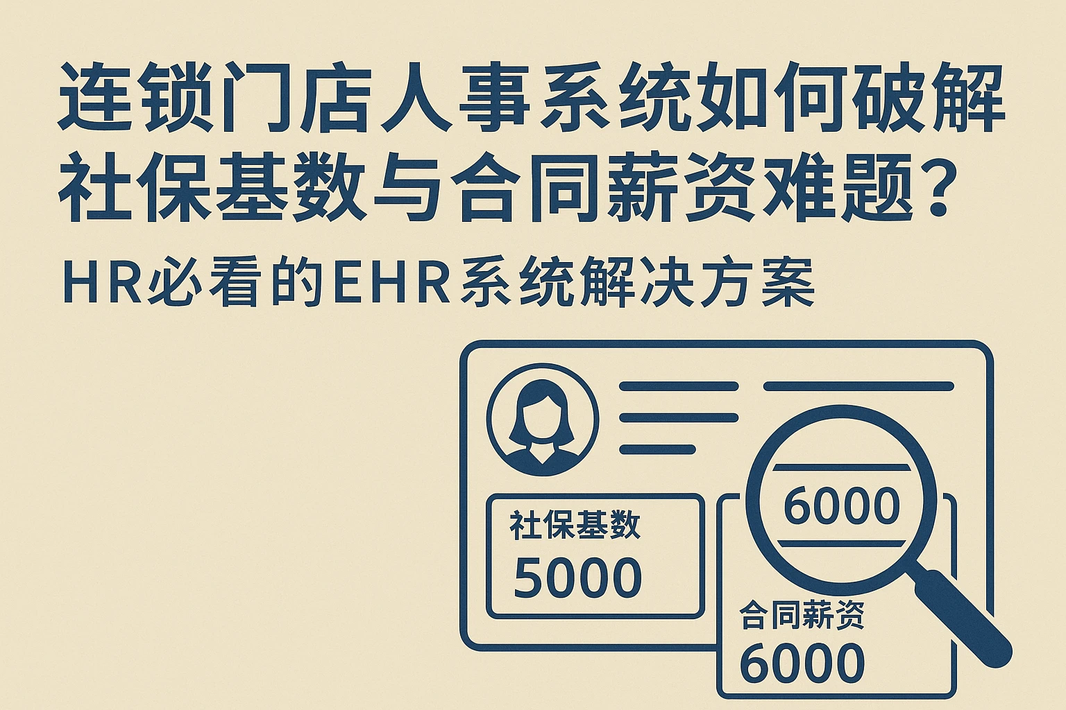 连锁门店人事系统如何破解社保基数与合同薪资难题？HR必看的EHR系统解决方案