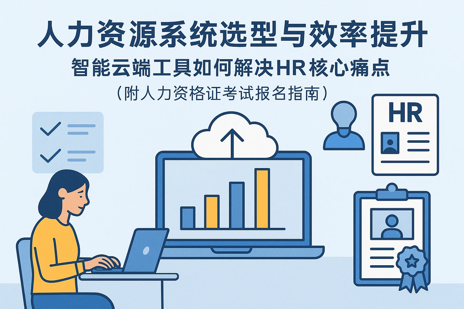 人力资源系统选型与效率提升：智能云端工具如何解决HR核心痛点（附人力资格证考试报名指南）