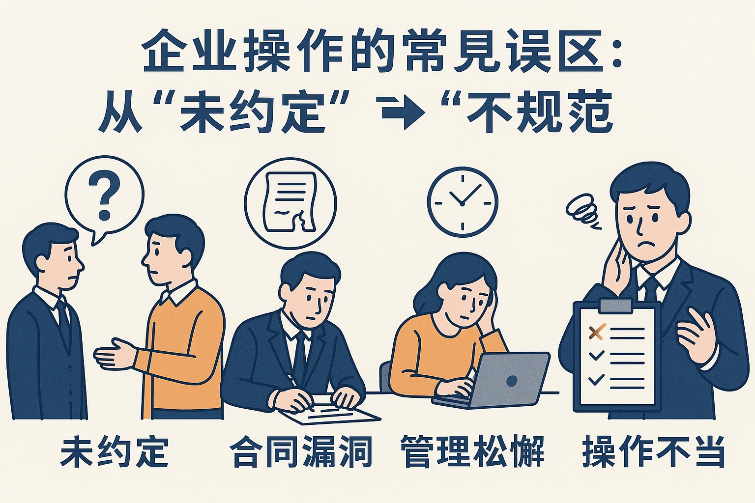2. 企业操作的常见误区：从“未约定”到“不规范”