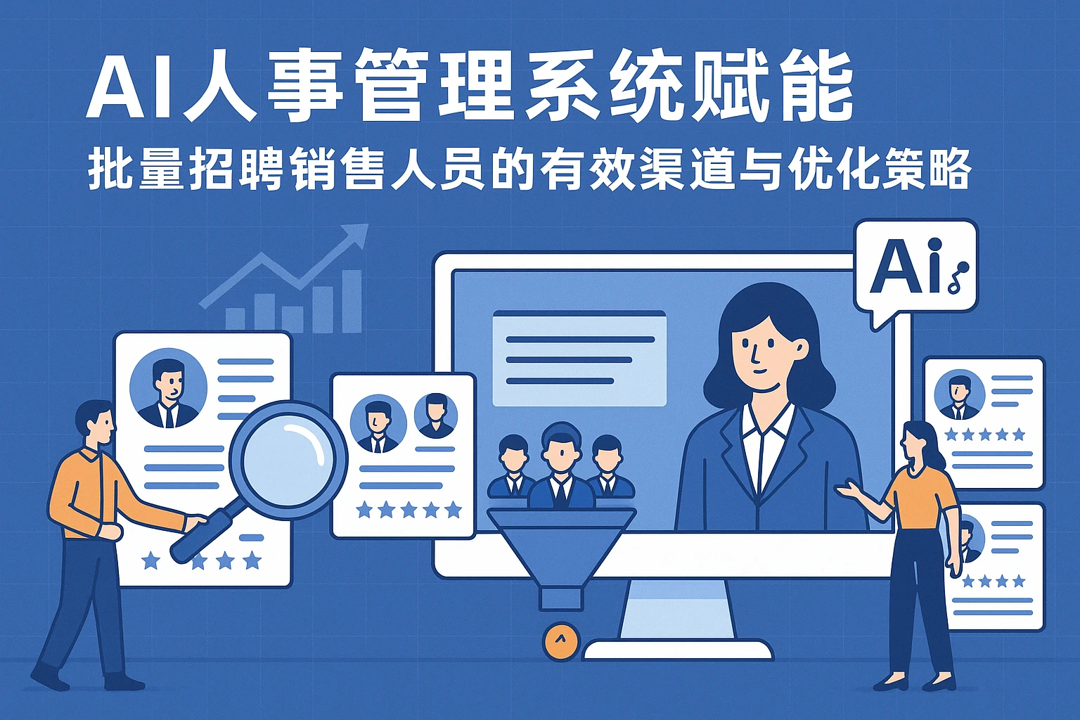AI人事管理系统赋能：批量招聘销售人员的有效渠道与优化策略