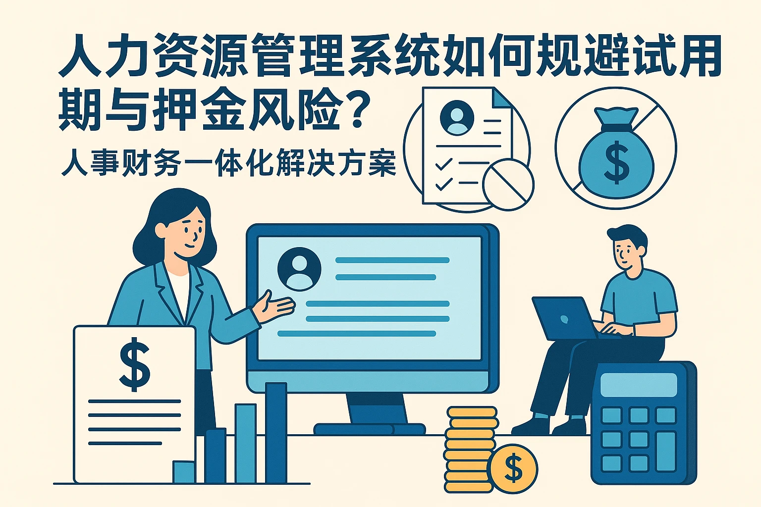 人力资源管理系统如何规避试用期与押金风险？人事财务一体化解决方案解析