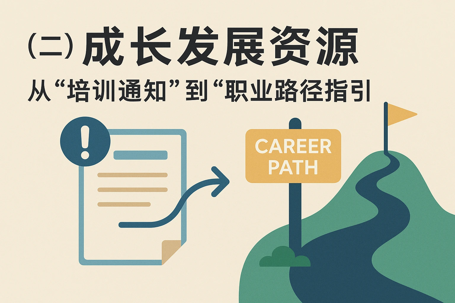 （二）成长发展资源：从“培训通知”到“职业路径指引”
