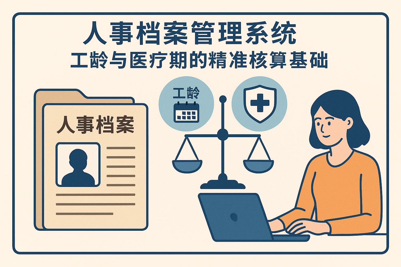 1. 人事档案管理系统：工龄与医疗期的精准核算基础