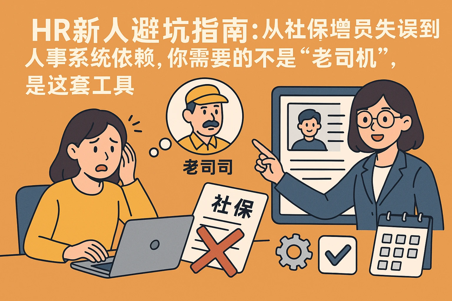 HR新人避坑指南：从社保增员失误到人事系统依赖，你需要的不是“老司机”，是这套工具