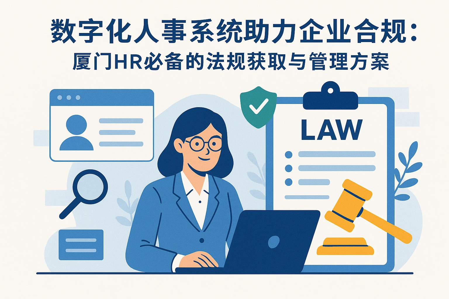 数字化人事系统助力企业合规：厦门HR必备的法规获取与管理方案
