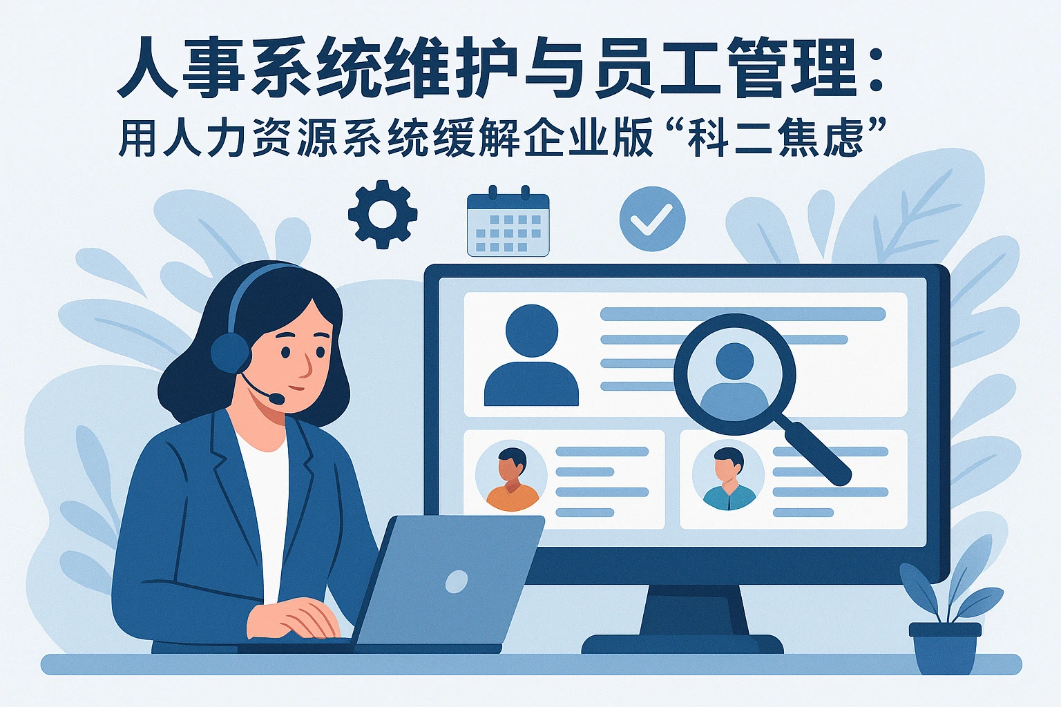 人事系统维护与员工管理：用人力资源系统缓解企业版“科二焦虑”