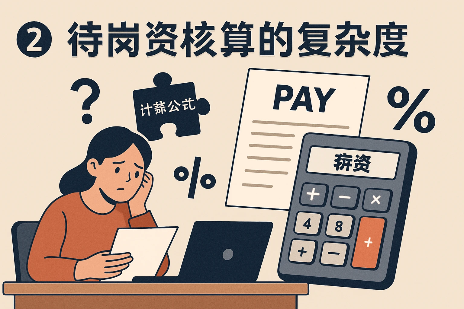 2. 待岗薪资核算的复杂度