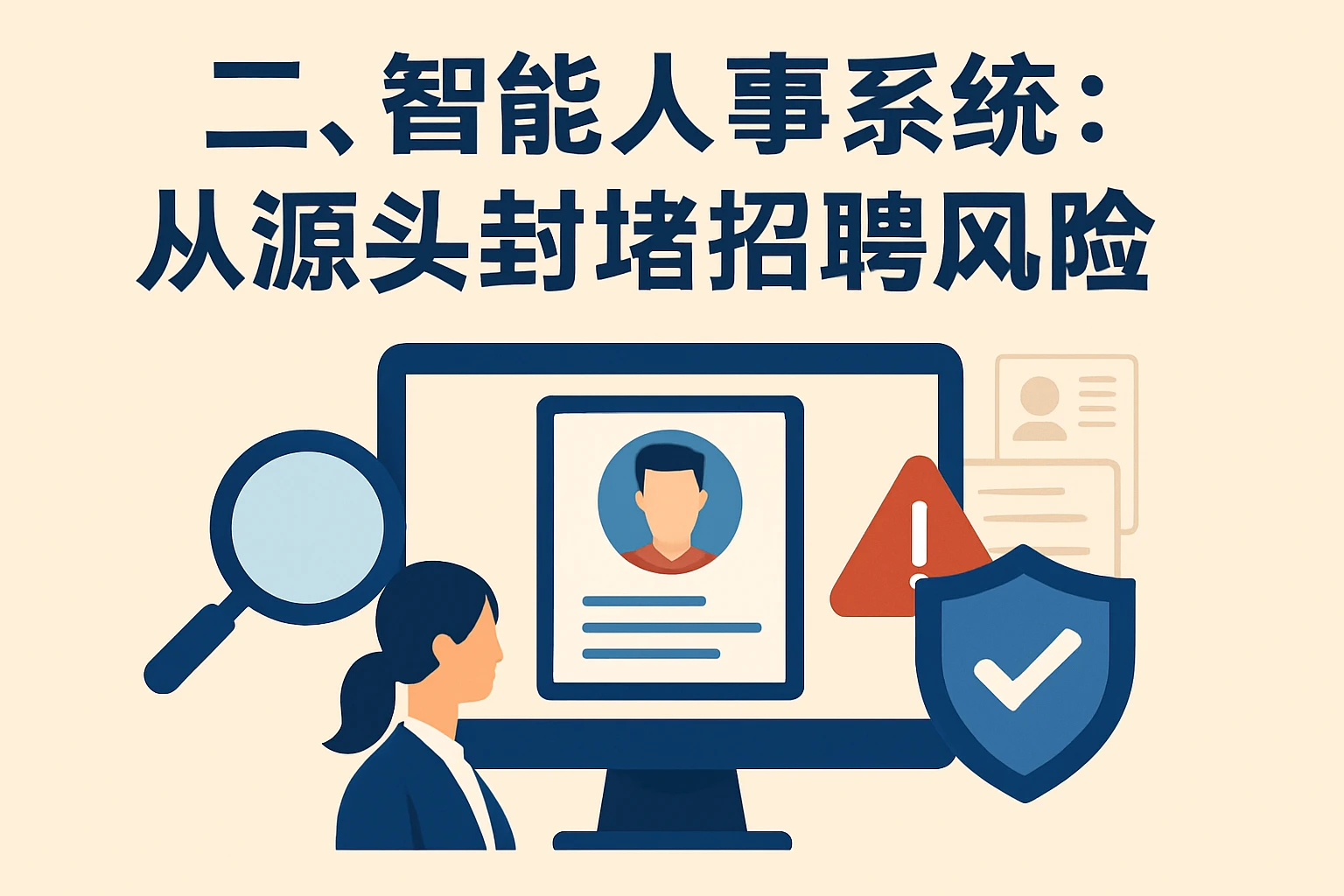 二、智能人事系统：从源头封堵招聘风险