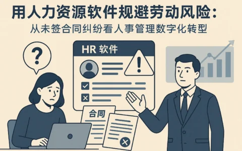 用人力资源软件规避劳动风险：从未签合同纠纷看人事管理数字化转型