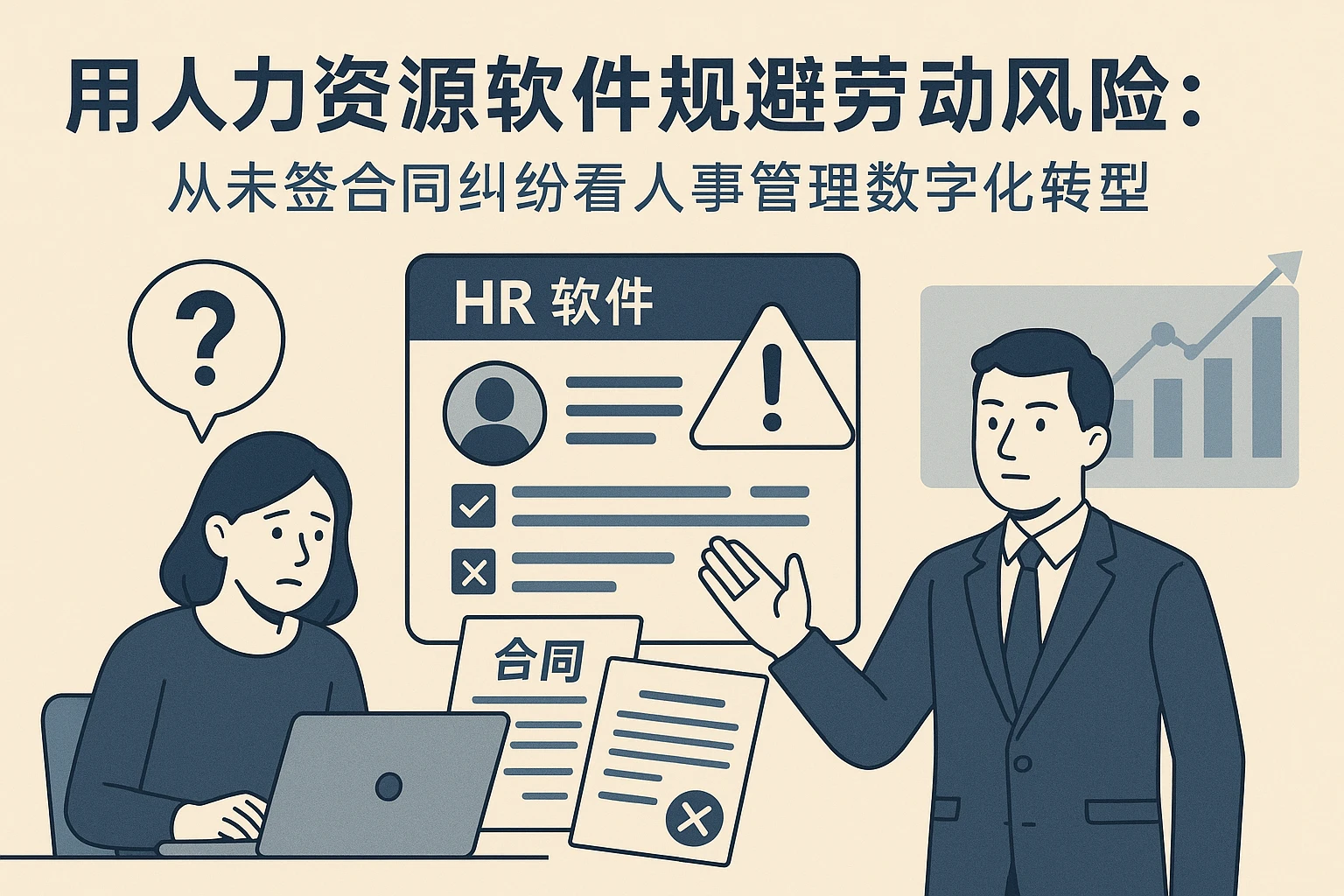 用人力资源软件规避劳动风险：从未签合同纠纷看人事管理数字化转型