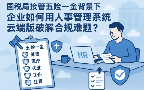 国税局接管五险一金背景下,企业如何用人事管理系统云端版破解合规难题?