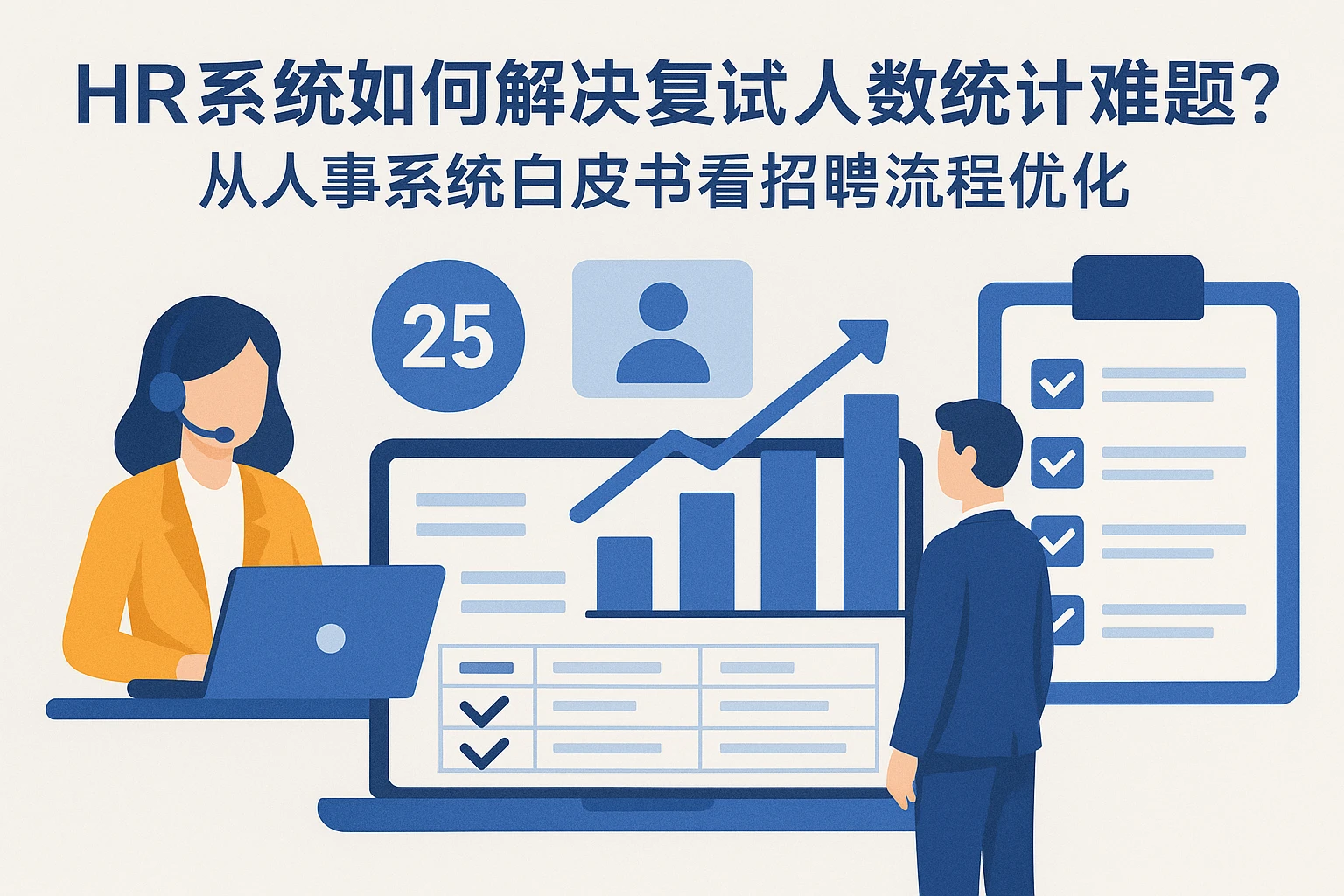 HR系统如何解决复试人数统计难题？从人事系统白皮书看招聘流程优化