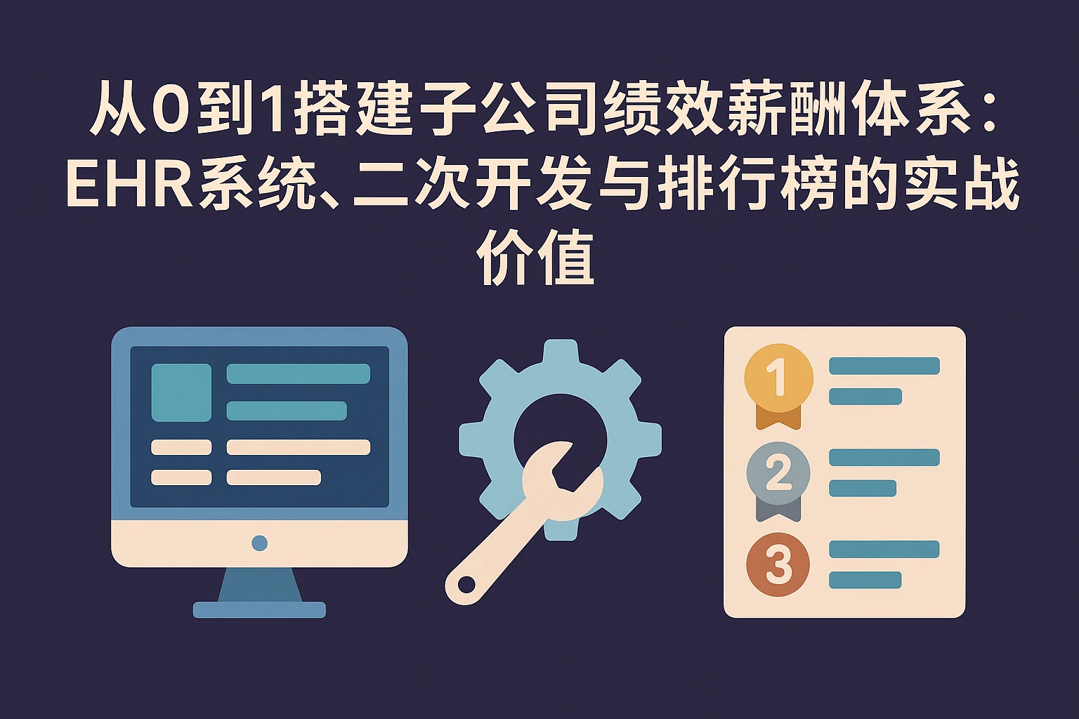 从0到1搭建子公司绩效薪酬体系：EHR系统、二次开发与排行榜的实战价值