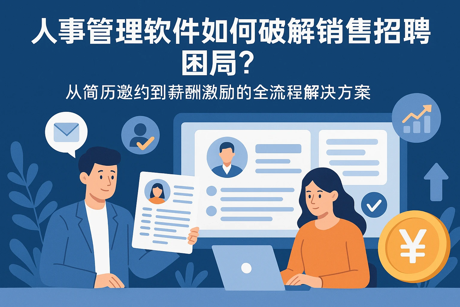 人事管理软件如何破解销售招聘困局？从简历邀约到薪酬激励的全流程解决方案