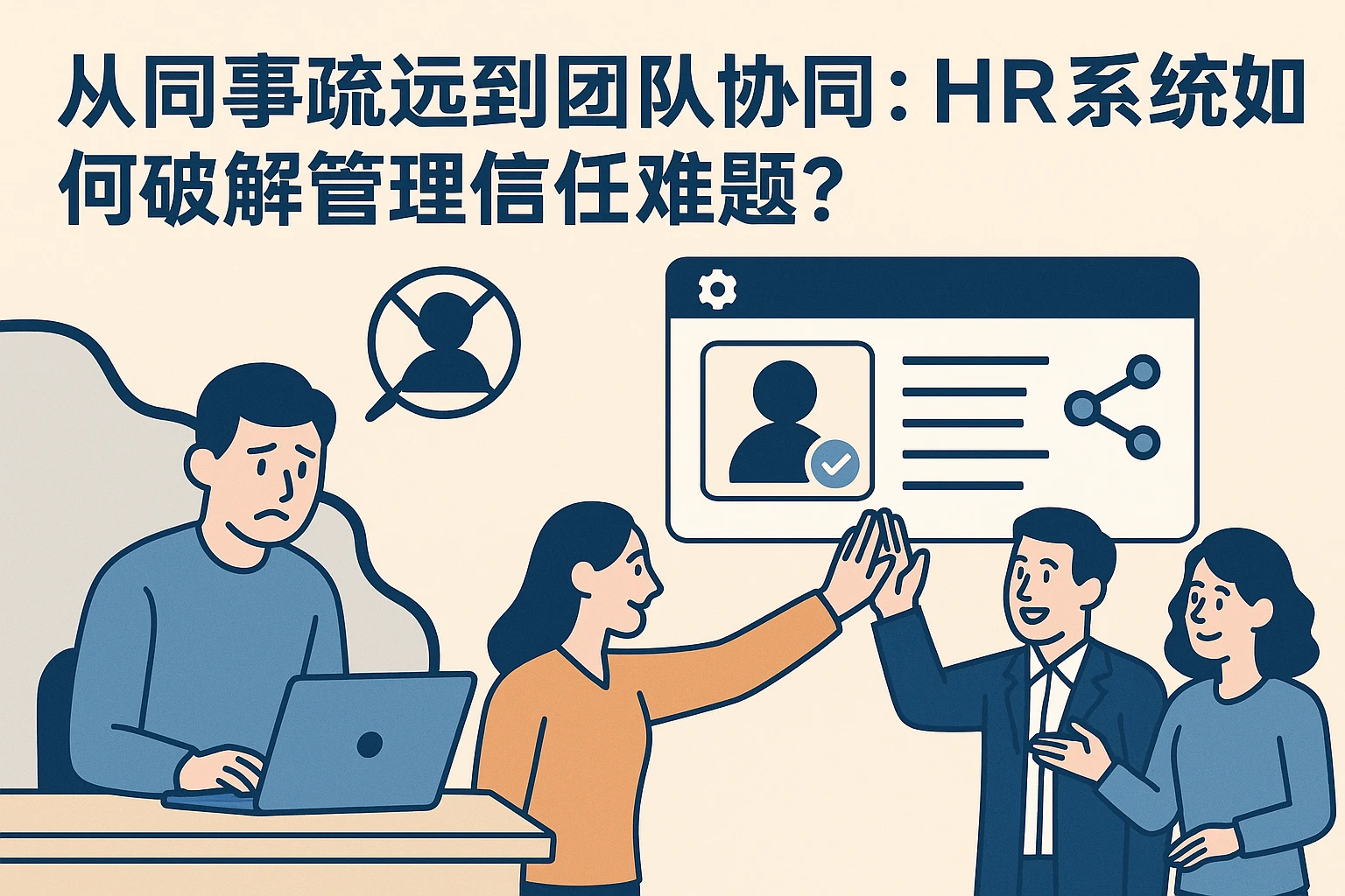 从同事疏远到团队协同：HR系统如何破解管理信任难题？