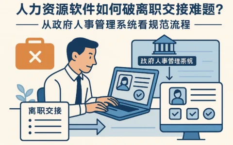 人力资源软件如何破解离职交接难题？从政府人事管理系统看规范流程