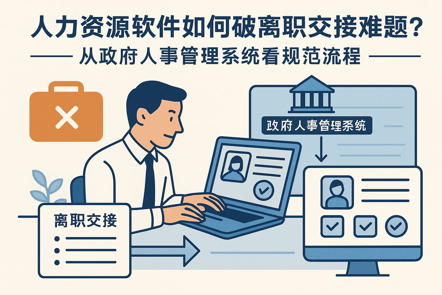 人力资源软件如何破解离职交接难题？从政府人事管理系统看规范流程