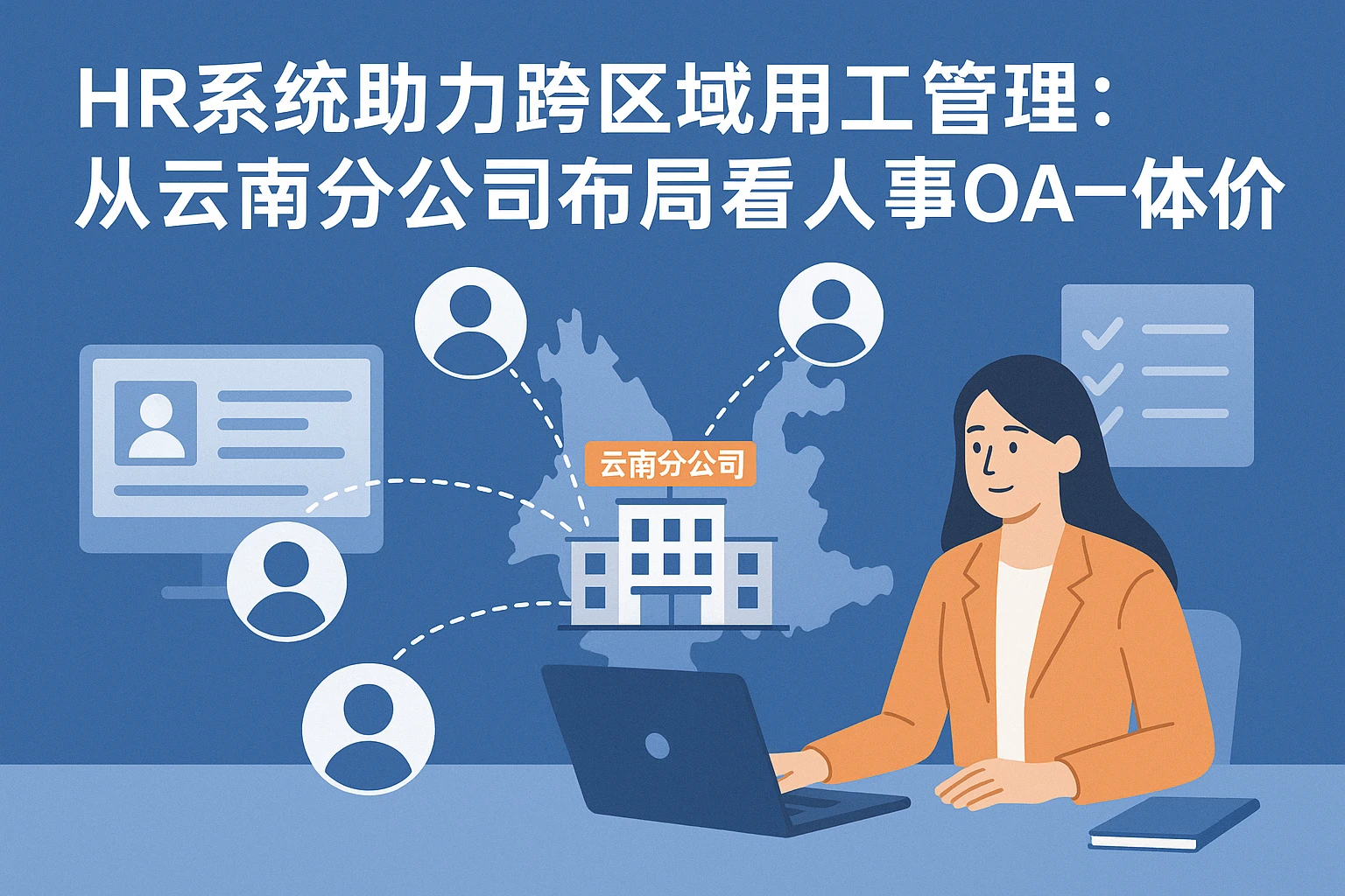 HR系统助力跨区域用工管理：从云南分公司布局看人事OA一体化价值