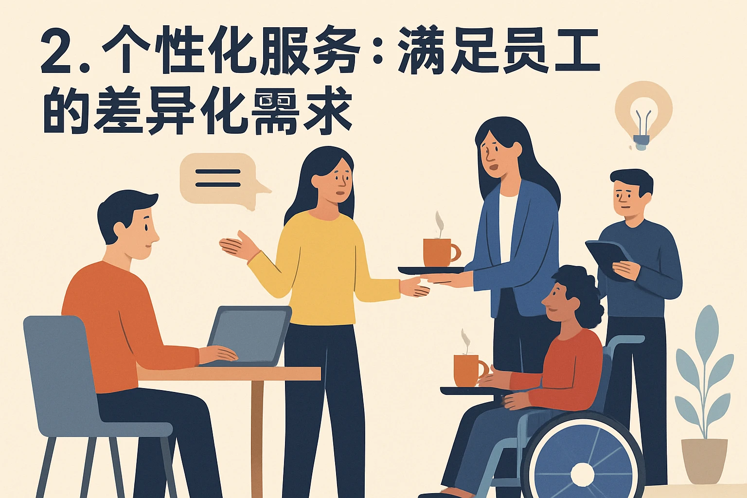 2. 个性化服务：满足员工的差异化需求