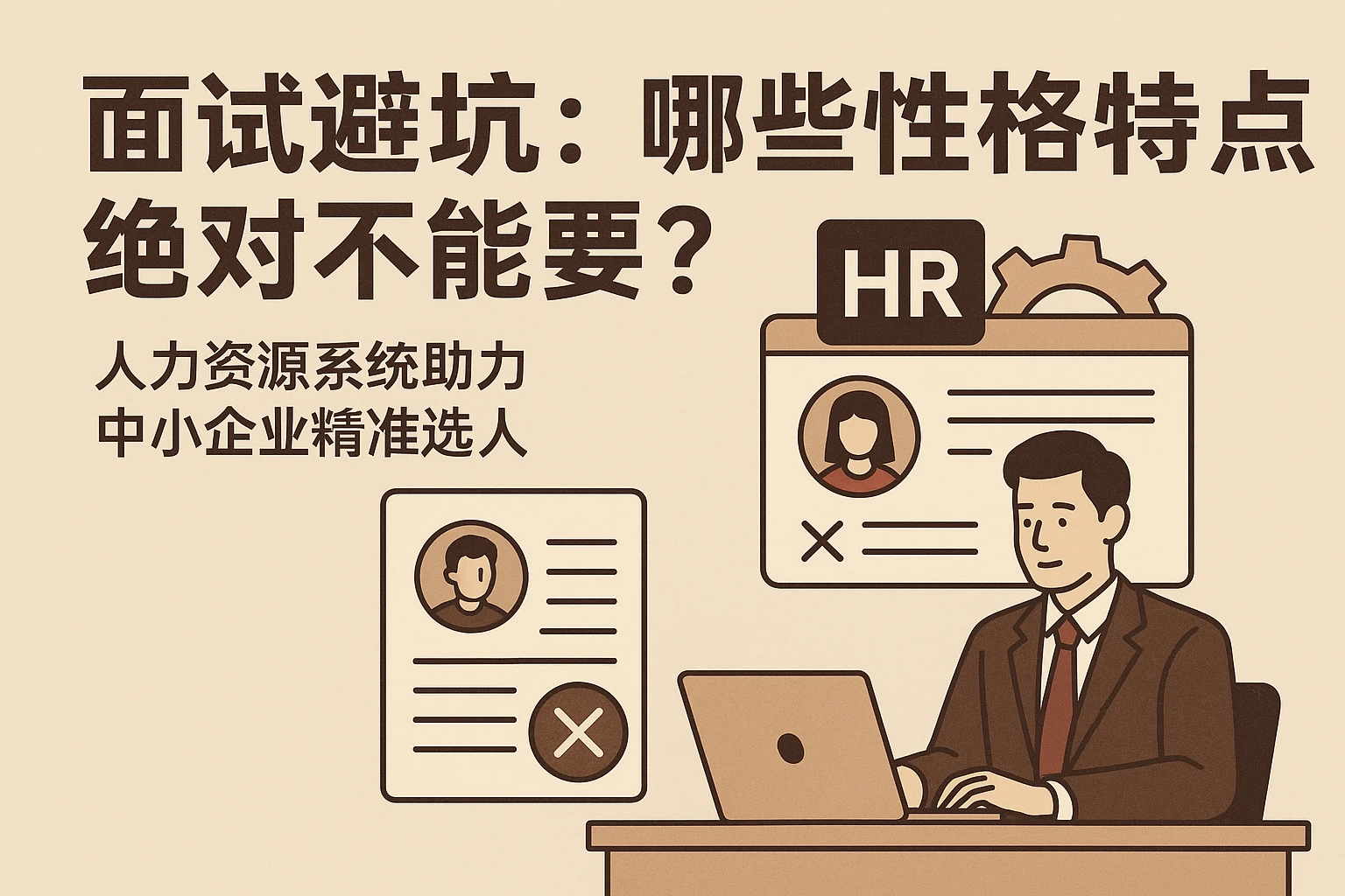面试避坑：哪些性格特点绝对不能要？人力资源系统助力中小企业精准选人