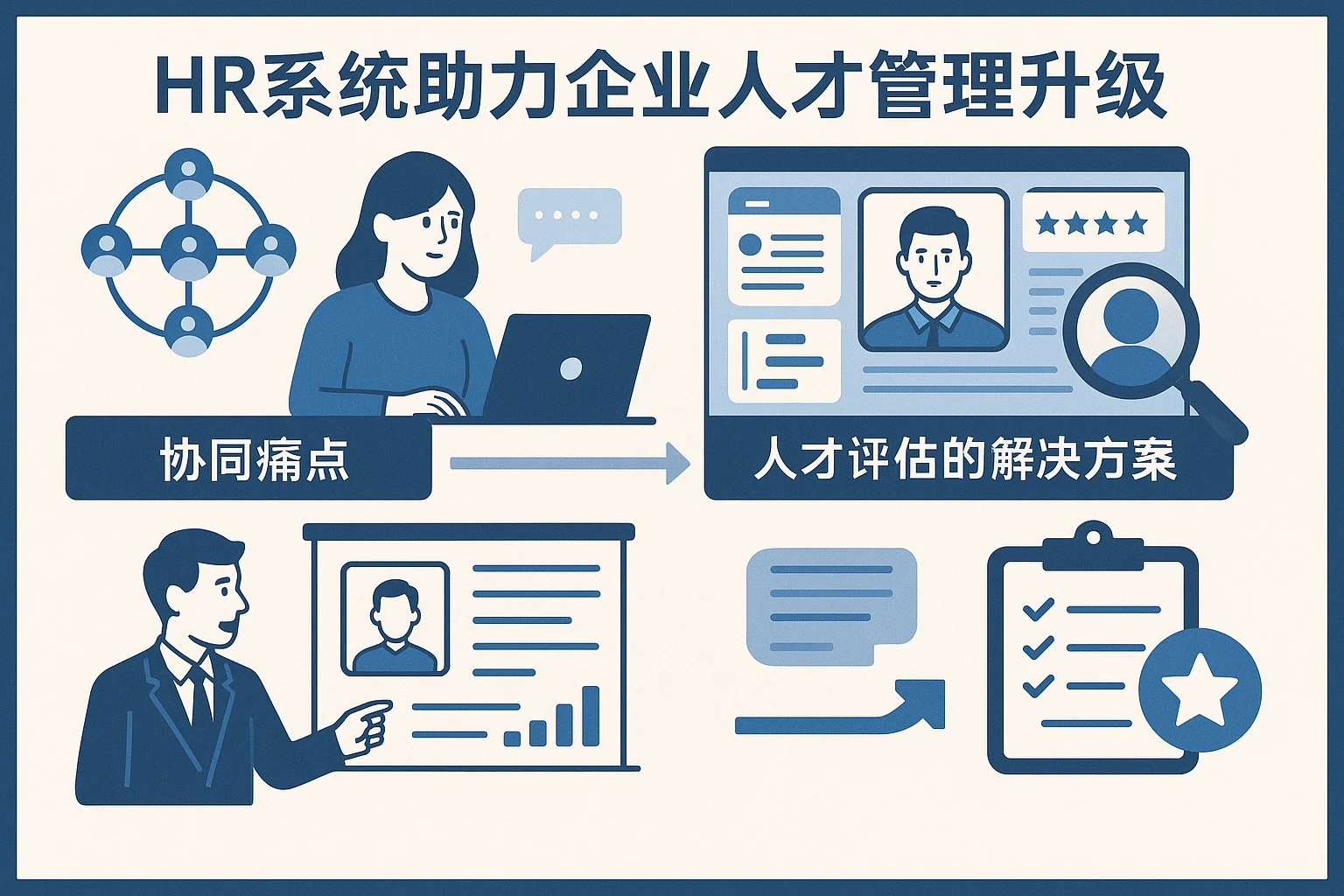 HR系统助力企业人才管理升级：从协同痛点到人才评估的解决方案