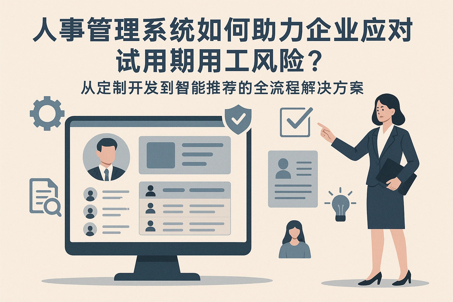 人事管理系统如何助力企业应对试用期用工风险？——从定制开发到智能推荐的全流程解决方案