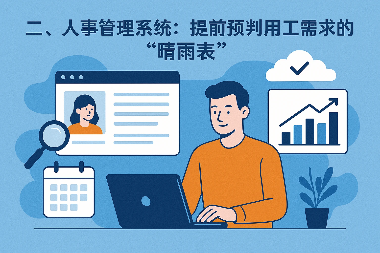 二、人事管理系统：提前预判用工需求的“晴雨表”