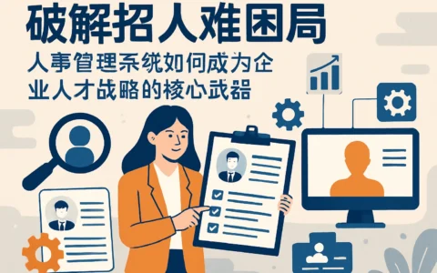 破解招人难困局:人事管理系统如何成为企业人才战略的核心武器