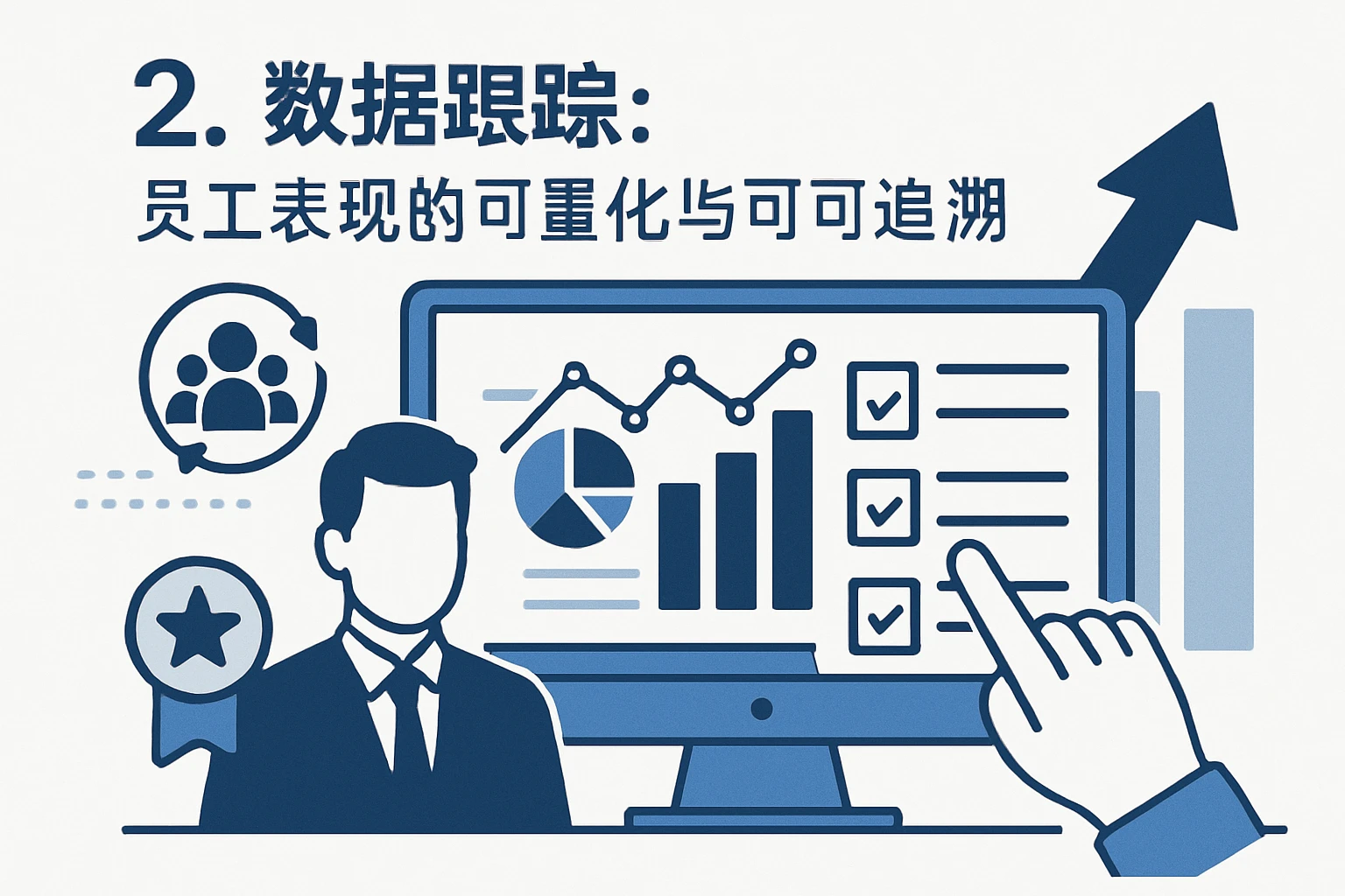 2. 数据跟踪：员工表现的可量化与可追溯