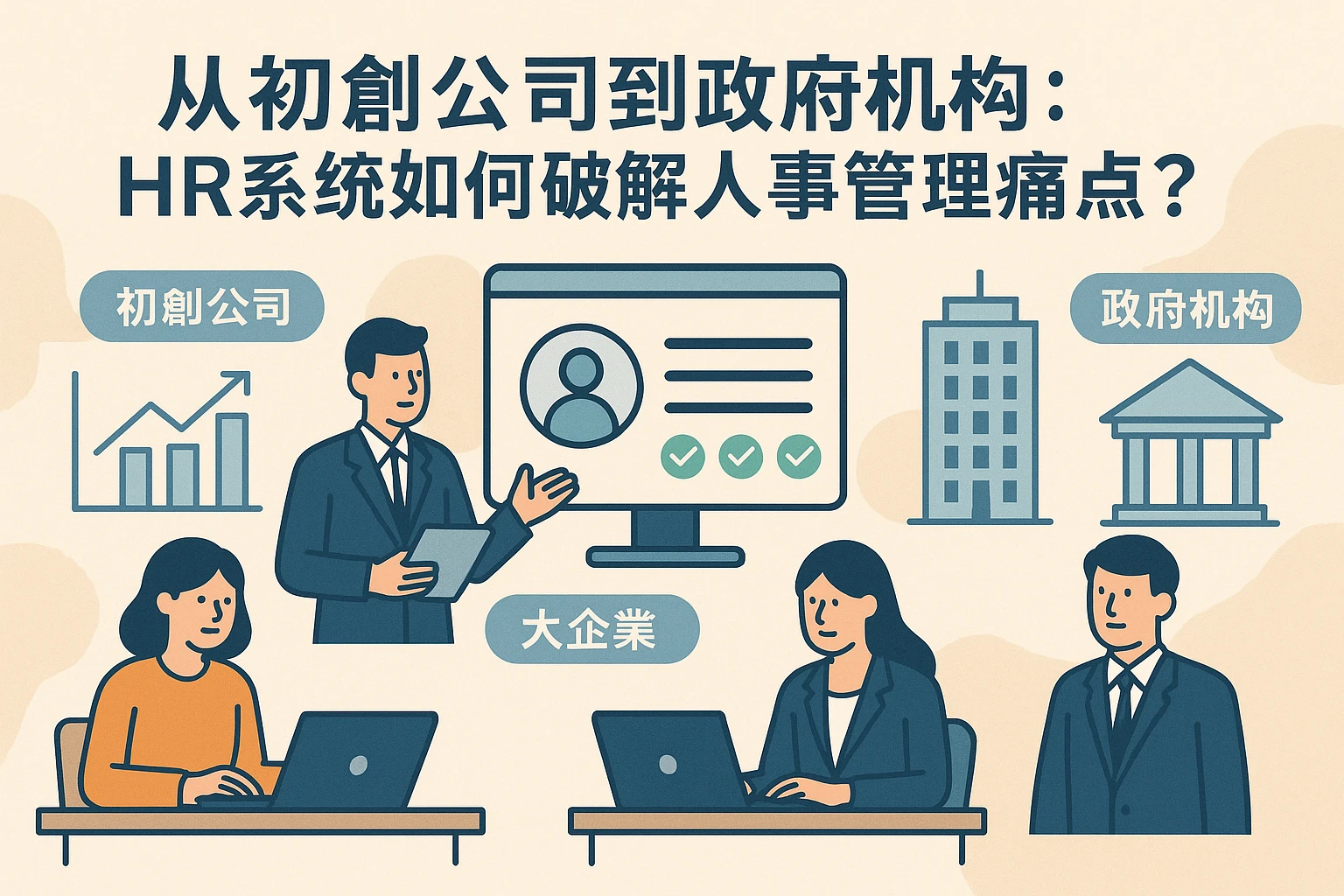 从初创公司到政府机构：HR系统如何破解人事管理痛点？