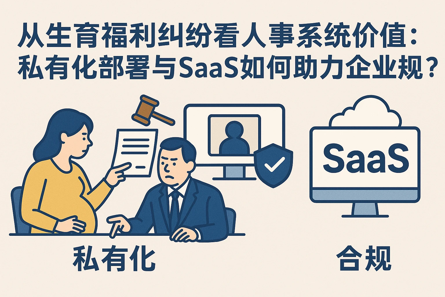从生育福利纠纷看人事系统价值：私有化部署与SaaS如何助力企业合规？