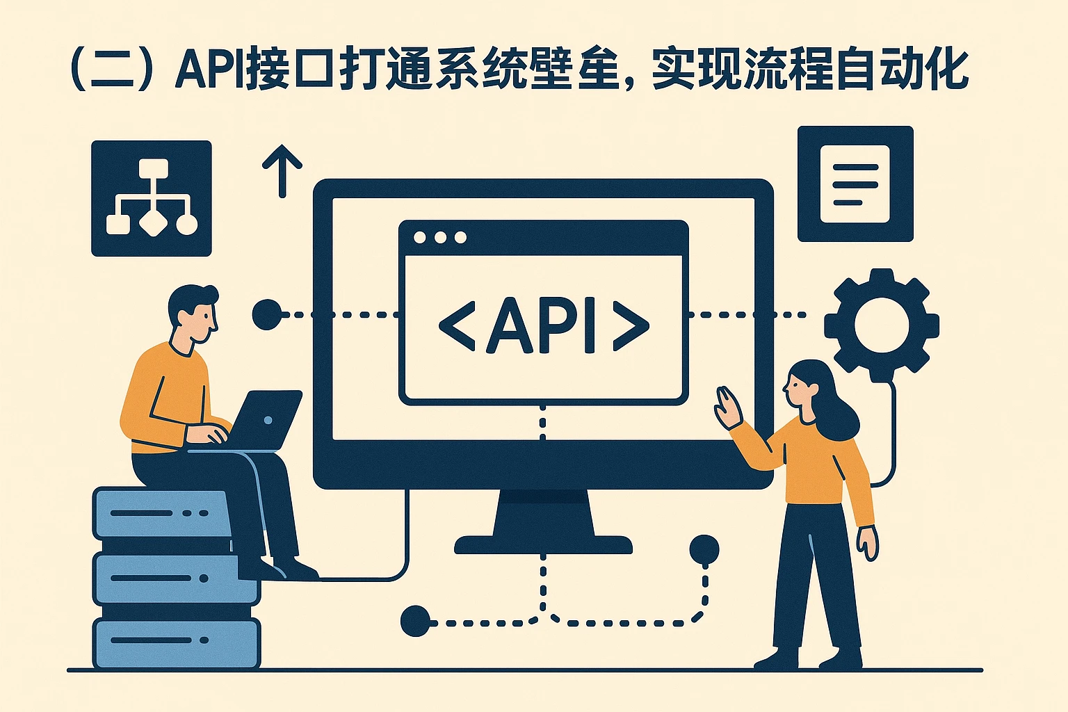 （二）API接口打通系统壁垒，实现流程自动化