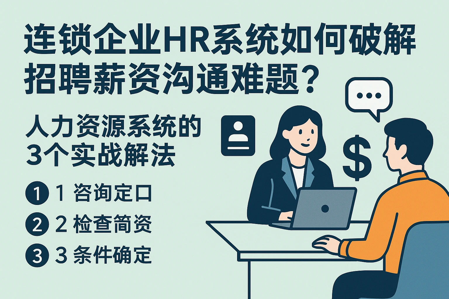 连锁企业HR系统如何破解招聘薪资沟通难题？人力资源系统的3个实战解法