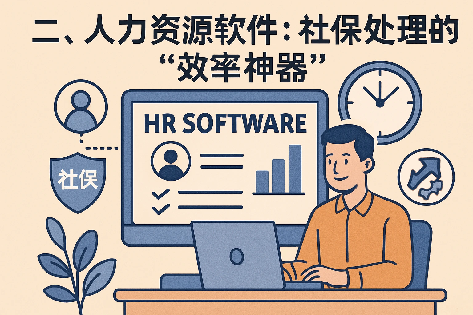 二、人力资源软件：社保处理的“效率神器”