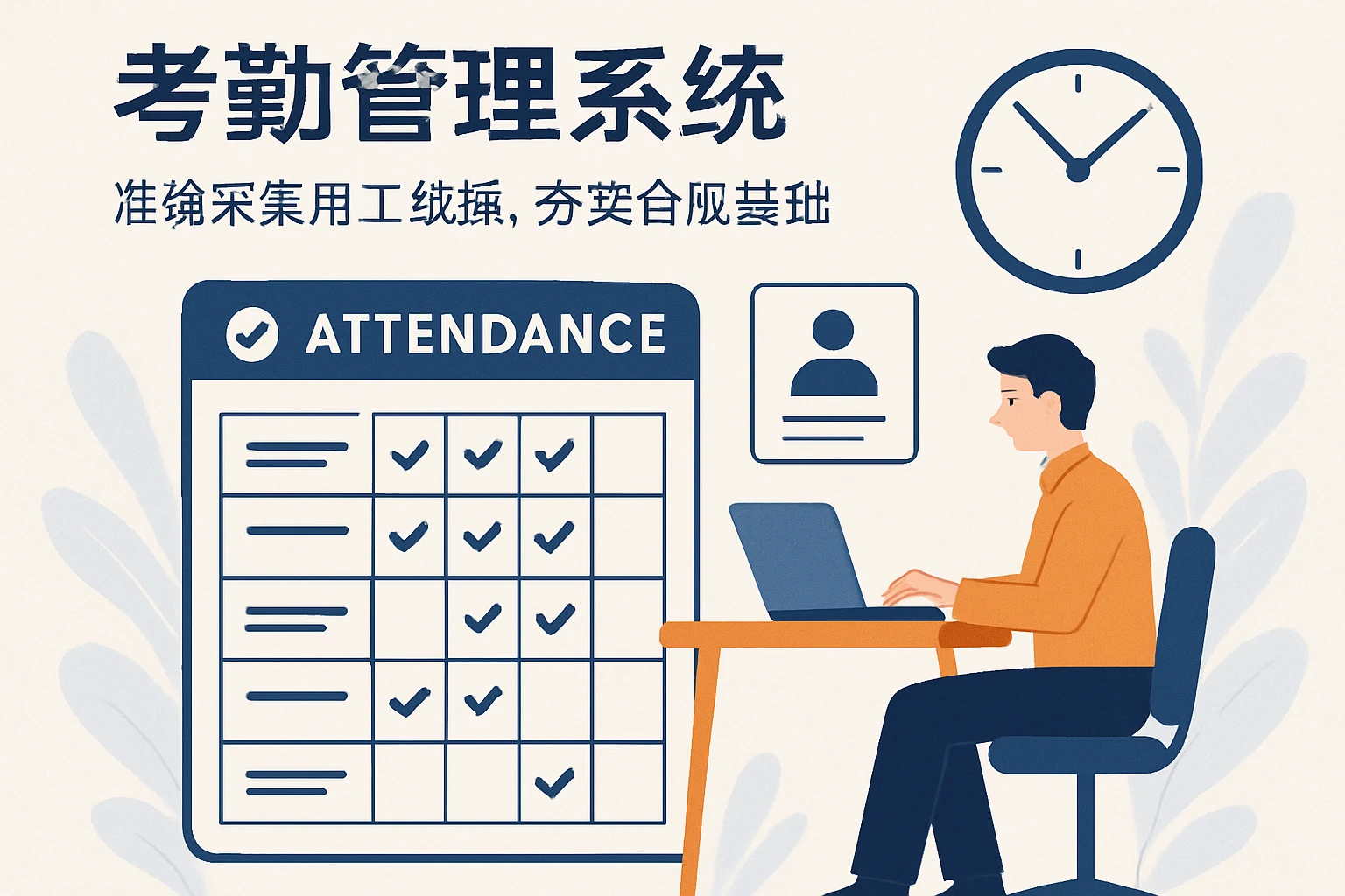 1. 考勤管理系统：准确采集用工数据，夯实合规基础