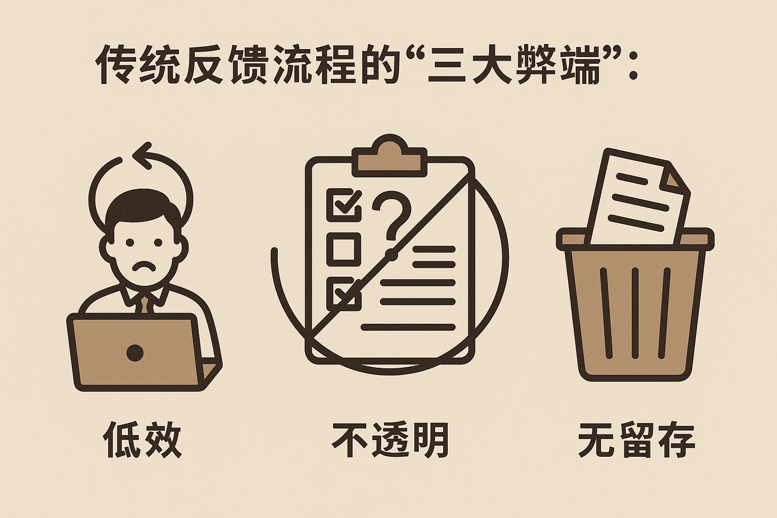 2. 传统反馈流程的“三大弊端”：低效、不透明、无留存